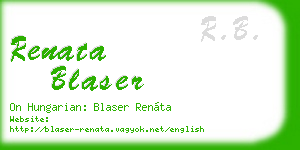 renata blaser business card